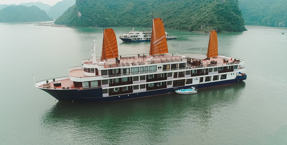 Du thuyền sea life legend|du thuyền tại Hạ Long Du thuyền được trang bị ghế hồ bơi giả mây QD-563 và mẫu bàn ghế giả mây QD-344