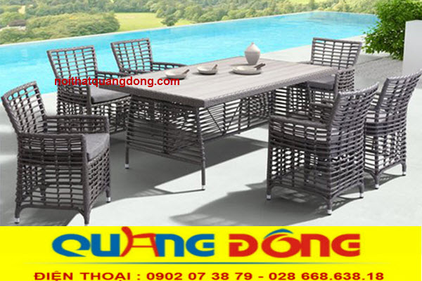 Bàn ghế giả mây QD-368 phong cách mây tre Bàn ghế giả mây QD-368 phong cách mây tre, đẹp lạ và ấn tượng, chất lượng cao, bảo hành 12 tháng.