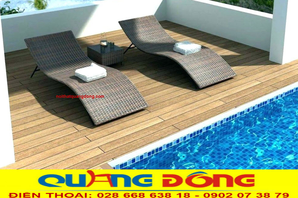 Ghế nằm hồ bơi QD-678 kiểu d&aacute;ng hiện đại tạo gi&acirc;y ph&uacute;t thư gi&atilde;n thoải m&aacute;i v&agrave; l&agrave;m đẹp kh&ocirc;ng gian hồ bơi với thiết kế s&oacute;ng lượn