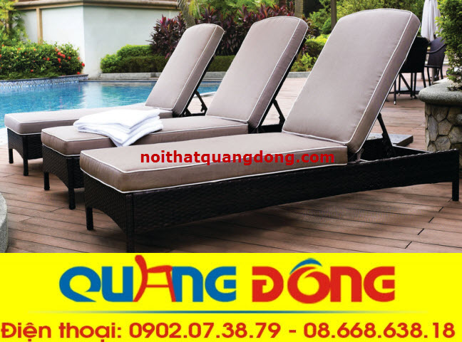 Ghế hồ bơi QD-248|Ghế nằm tắm nắng. Ghế nằm hồ bơi nhựa giả mây QD-248 là thiết kế không tay, lưng cao có thể nâng hạ điều chỉnh độ cao theo ý muốn