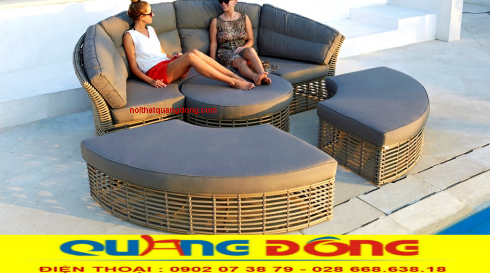 Mẫu giường tắm nắng QD-519 được Hoàng Đế Du Thuyền Lựa chọn. Giường tắm nắng giả mây QD-519 đẹp, hiện đại, tiện dụng được công ty Hoàng Đế Du Thuyền lựa chọn.