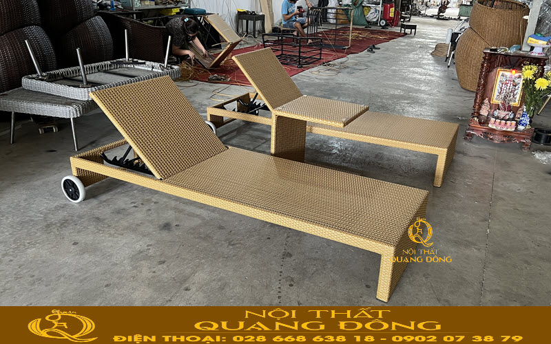 Nội Thất Quang Đông cơ sở sản xuất ghế hồ bơi chất lượng chuyên cung cấp các resort, khách sạn