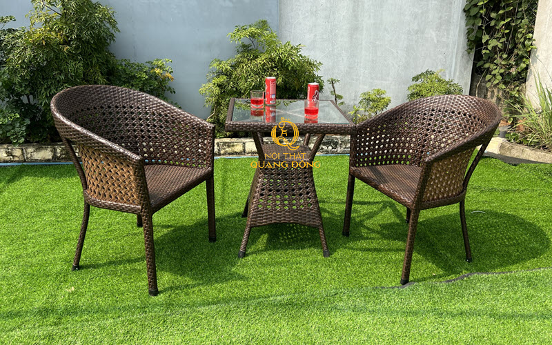 Mẫu bàn ghế giả mây QD-274 được thiết kế độc đáo, mục đích sử dụng rộng rãi cho mọi không gian