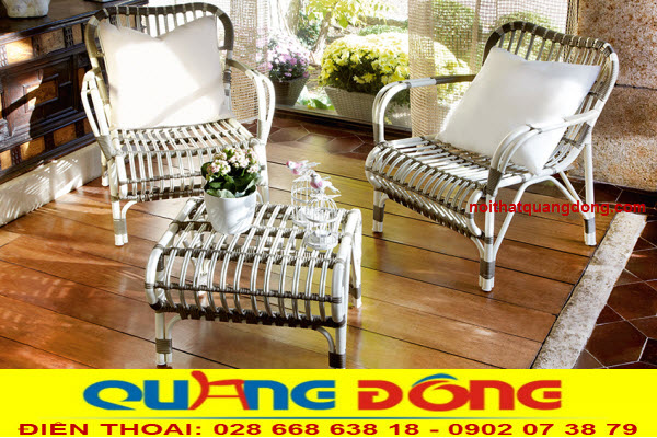 Bàn ghế giả mây QD - 2022