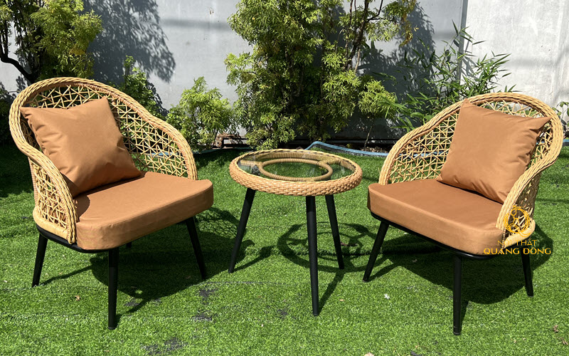 Bàn ghế giả mây QD - 309