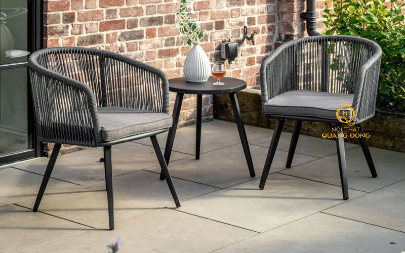 Bàn ghế giả mây QD - 392