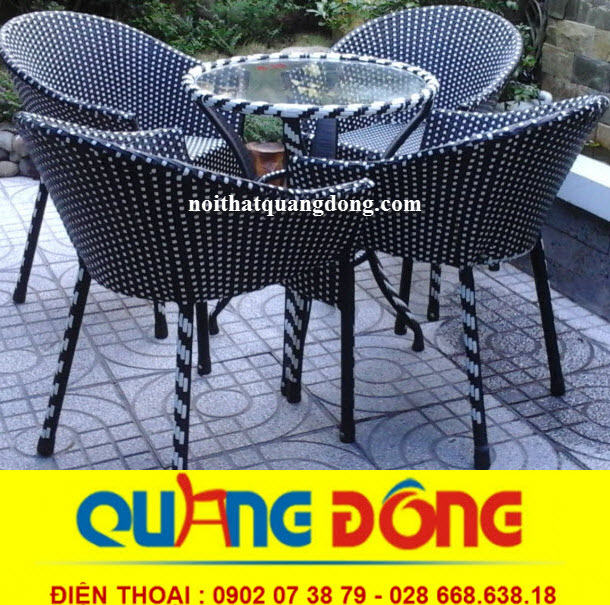  bàn ghế giả mây QD-299