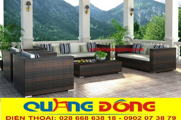 Sofa giả mây QD-108|sofa chất lượng cao cung cấp khách sạn Đại Bàng sofa giả mây QD-108 đan sợi nhựa mây màu nâu chu kỳ xen kẻ nghệ thuật, cung cấp cho khách sạn Đại Bàng.