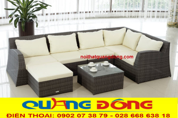 Sofa góc QD-620|bàn ghế sofa Mẫu sofa góc QD-620 đan mây nhựa cao cấp, phối màu nệm gối sang trọng là sự lựa chọn lý tưởng cho phòng khách của bạn.