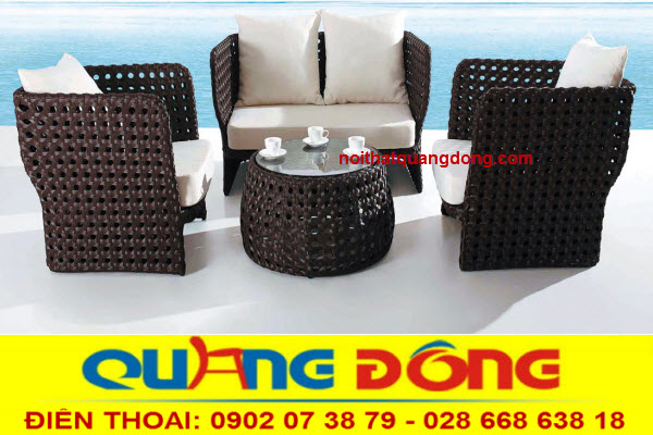 Sofa ngoài trời|Sofa phòng khách QD-632 Sofa nhựa giả mây QD-632, thiết kế đẹp, chất lượng cao, mẫu sofa ngoài trời, phòng khách. bền đẹp.