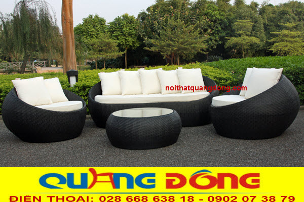 Sofa trứng màu đen|sofa giả mây QD-653 Sofa nhựa giả mây QD-653 mẫu sofa màu đen khá ưu nhìn, tròn trịu cho bất cứ không gian nào của bạn.